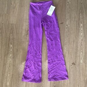 Purple Lululemon Groove Flared Leggings